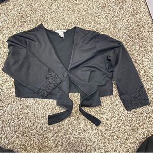 WD.NY Black Silk Blend Blouse